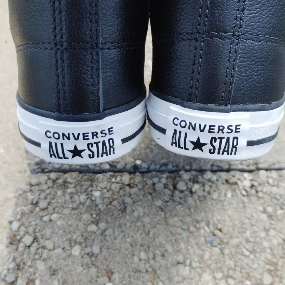 Converse W10.5 M8.5 Chuck Taylor All Star High Street Mid Leather 149426C Black